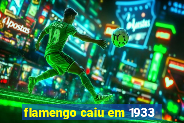 flamengo caiu em 1933